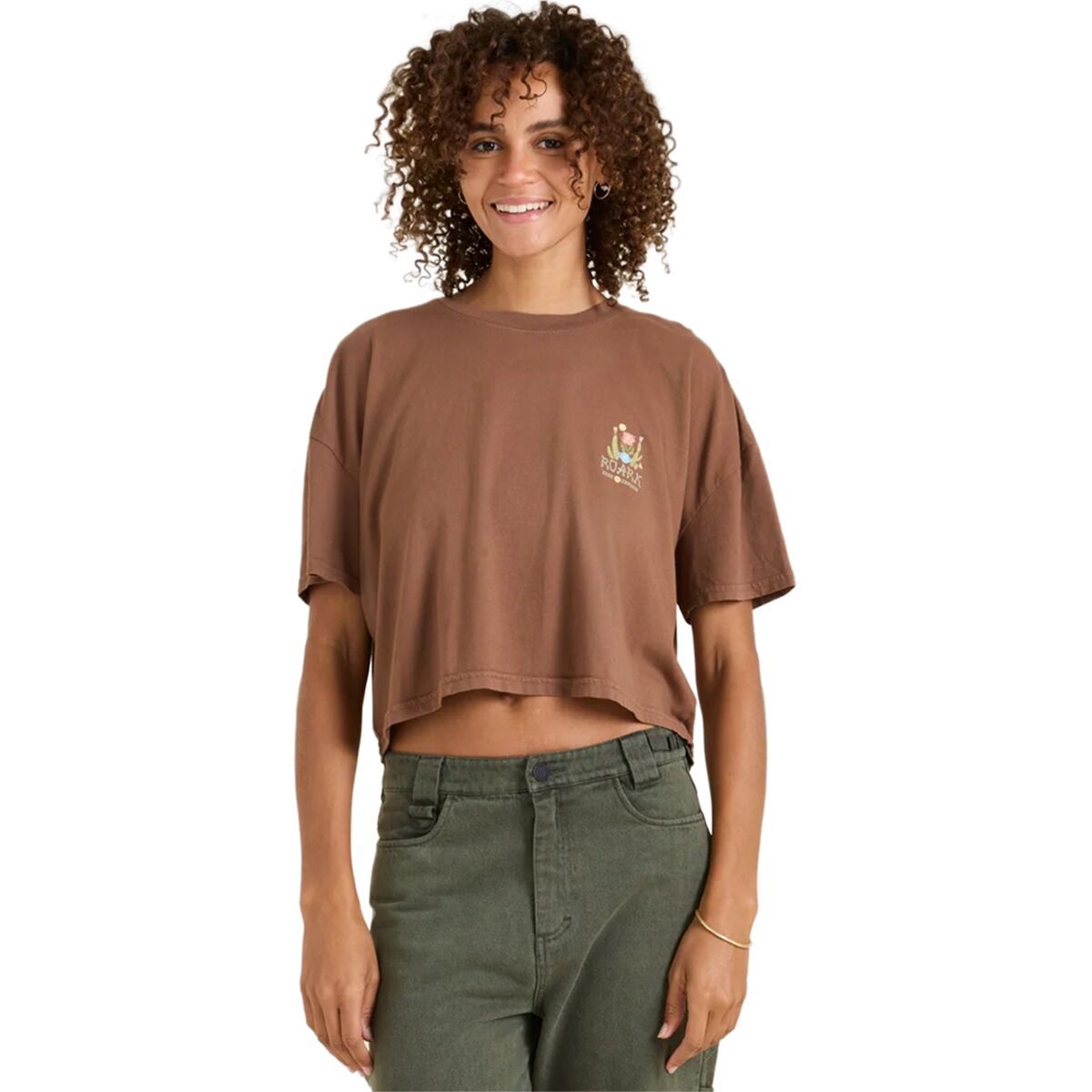 Image of Roark Garden Seek Boxy Crop Top - Women's Otter, XS
