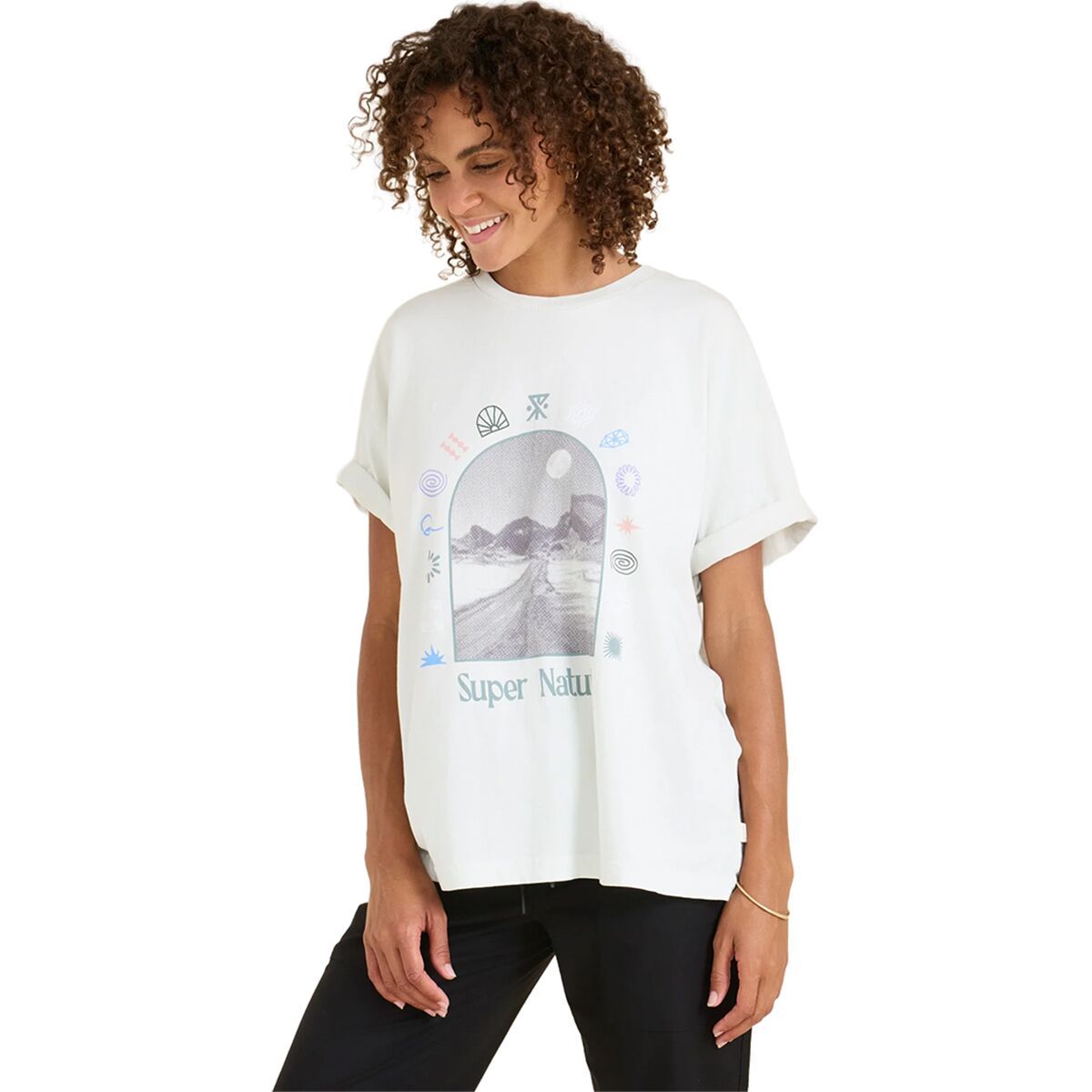 Roark Super Natural Oversized T-Shirt - Women's Mist, L