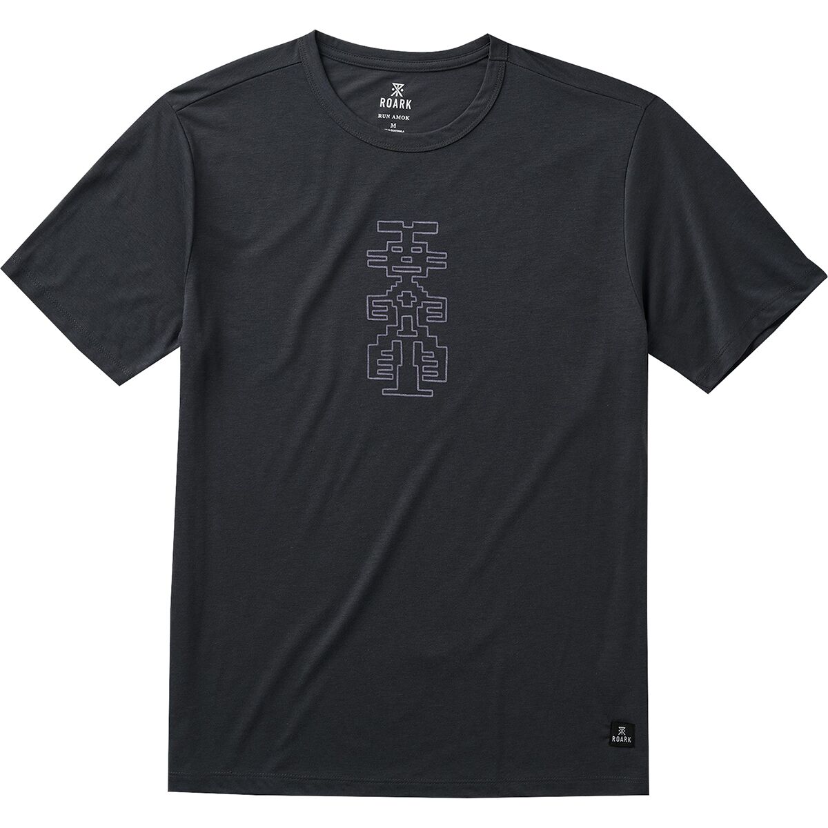 Image of Roark Mathis Active Short-Sleeve Shirt - Men's Charcoal, S