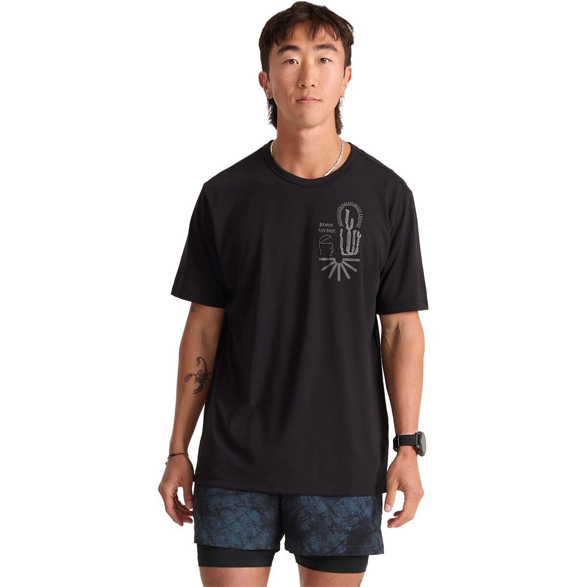 Image of Roark Mathis Active Short-Sleeve Shirt - Men's Chaos Black, S