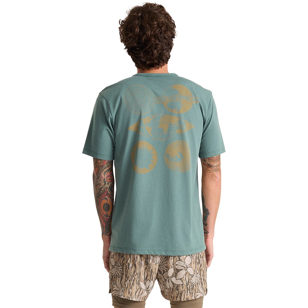 Image of Roark Mathis Active Short-Sleeve Shirt - Men's Slate Green Wbn, L