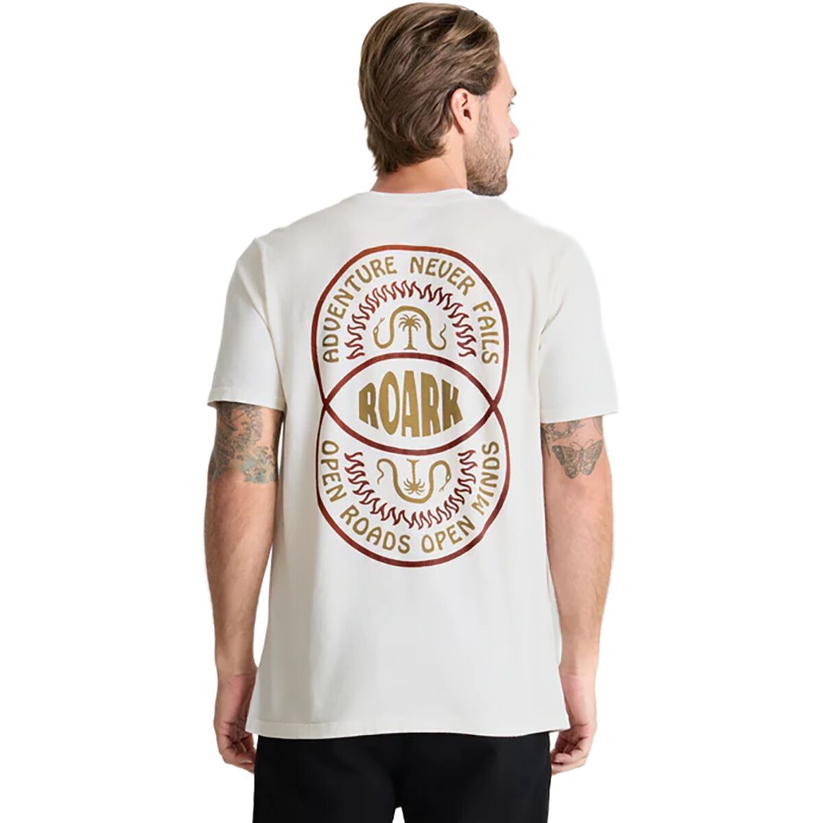 Image of Roark Palm Snake T-Shirt - Men's Off White, M