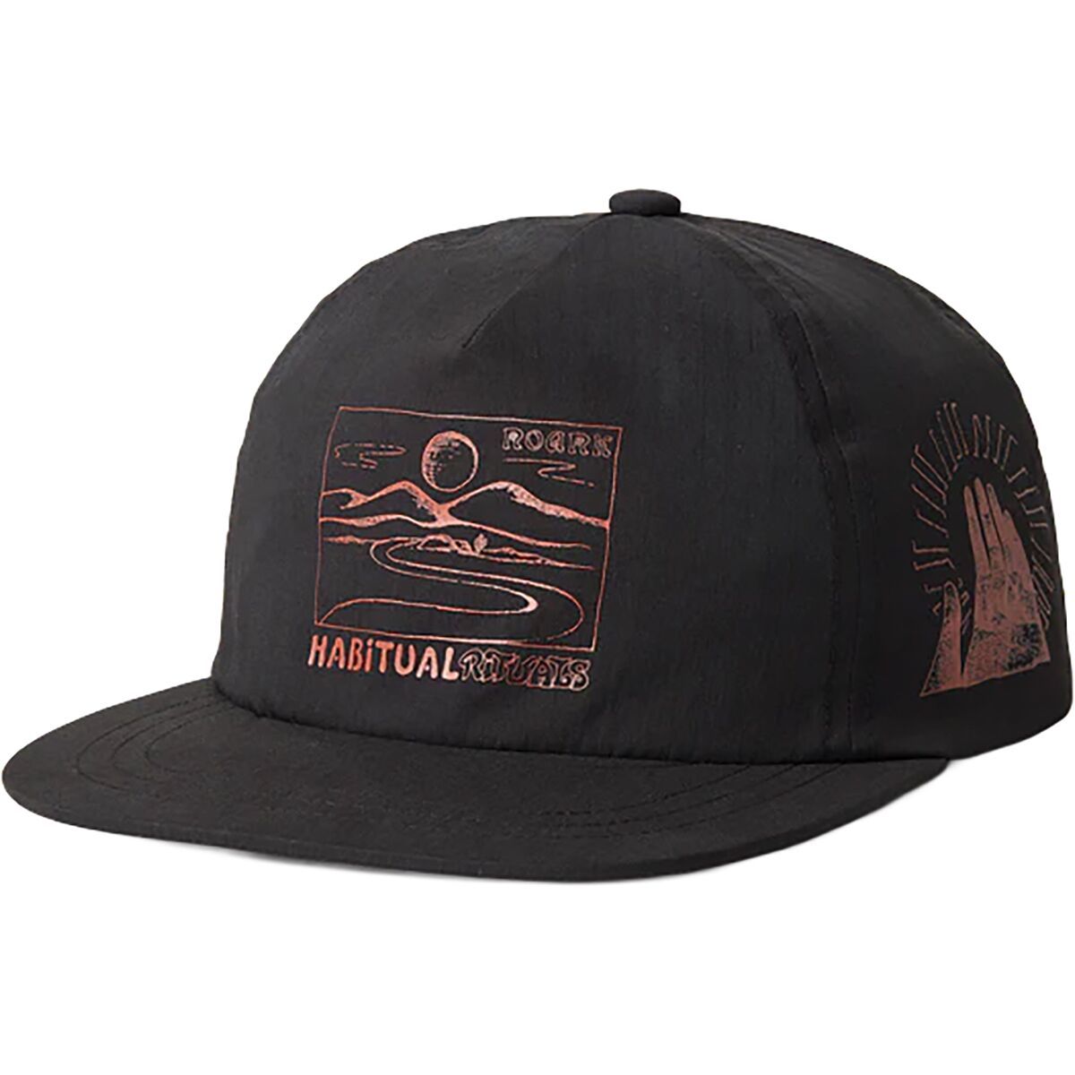 Image of Roark Mathis 5-Panel Hat Black, One Size