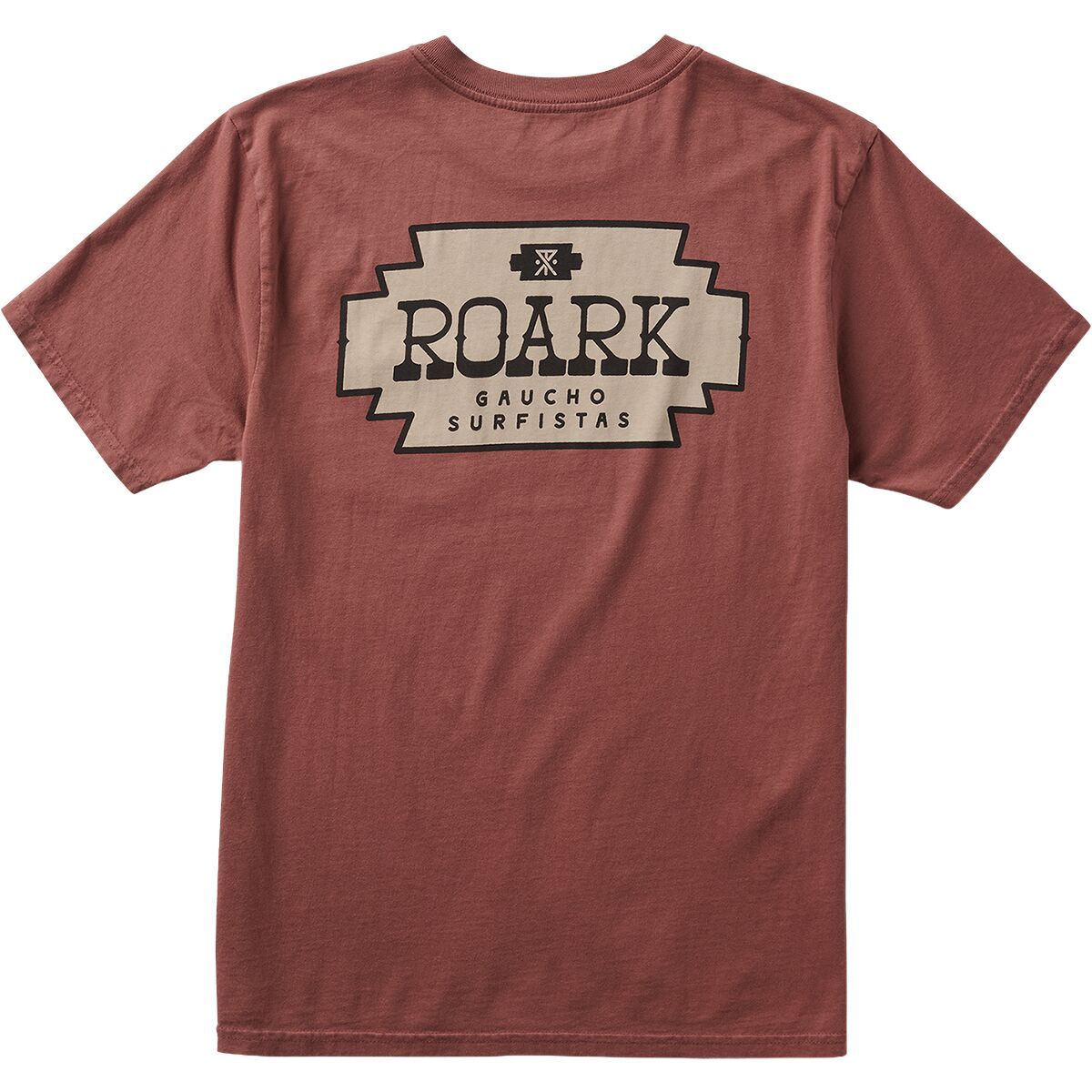 Image of Roark Shield Pocket T-Shirt - Men's Red Clay, M