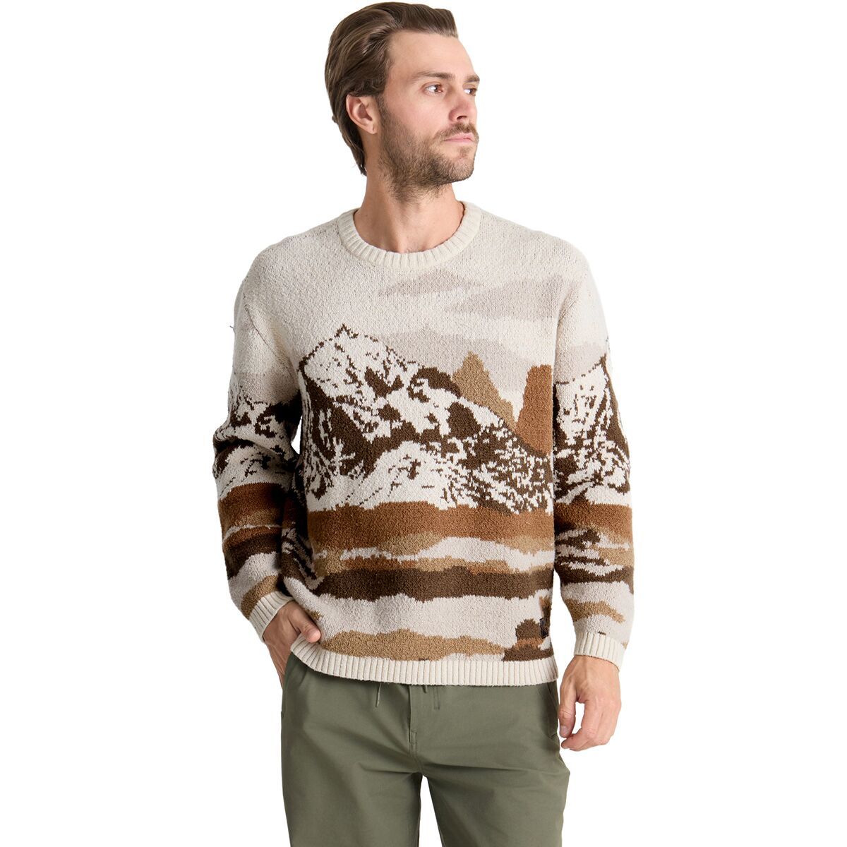 Roark Tierra del Sur Sweater - Men's Khaki, XL