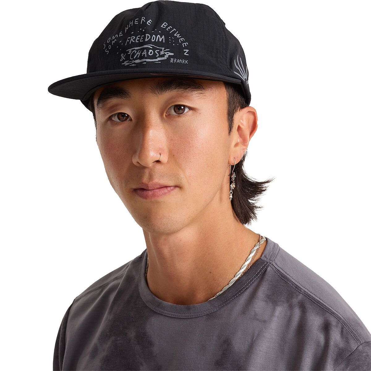 Image of Roark Mathis 5-Panel Hat Chaos Black, One Size