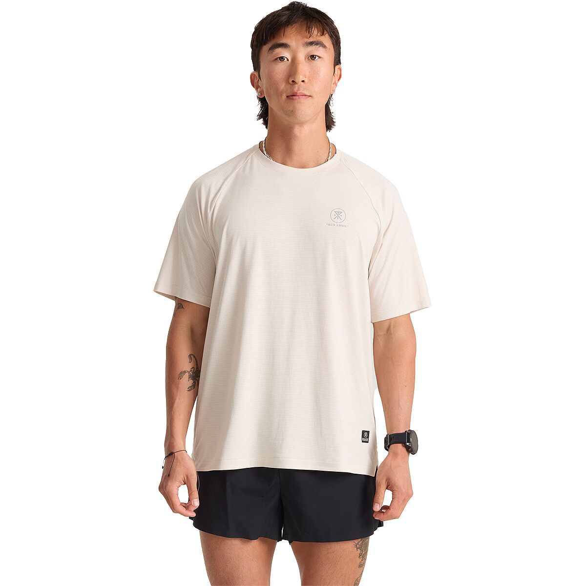 Image of Roark Alta Elite Trail Short-Sleeve Shirt - Men's Grey, S