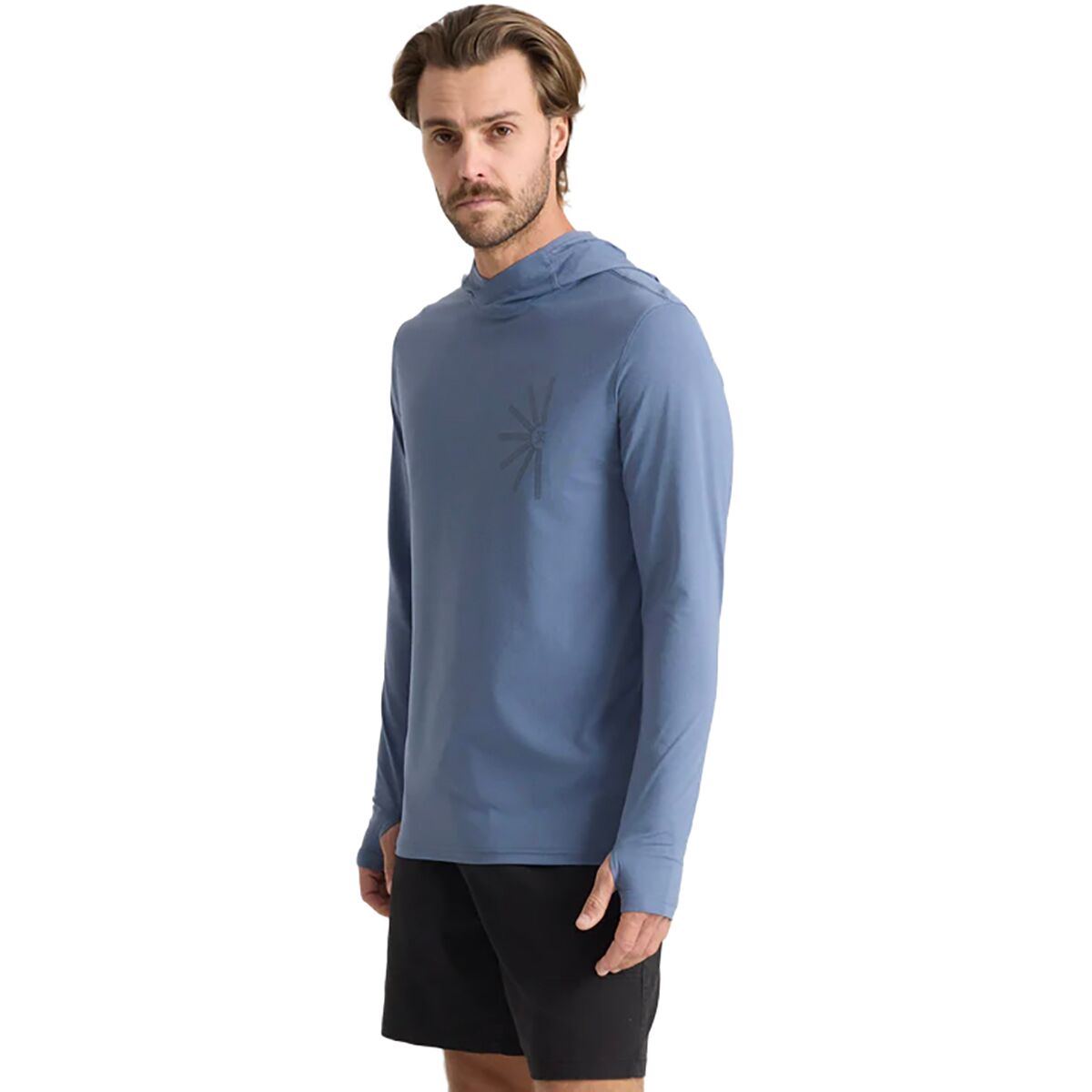 Image of Roark Venture Long-Sleeve UPF Hoodie - Men's Neptune, XL