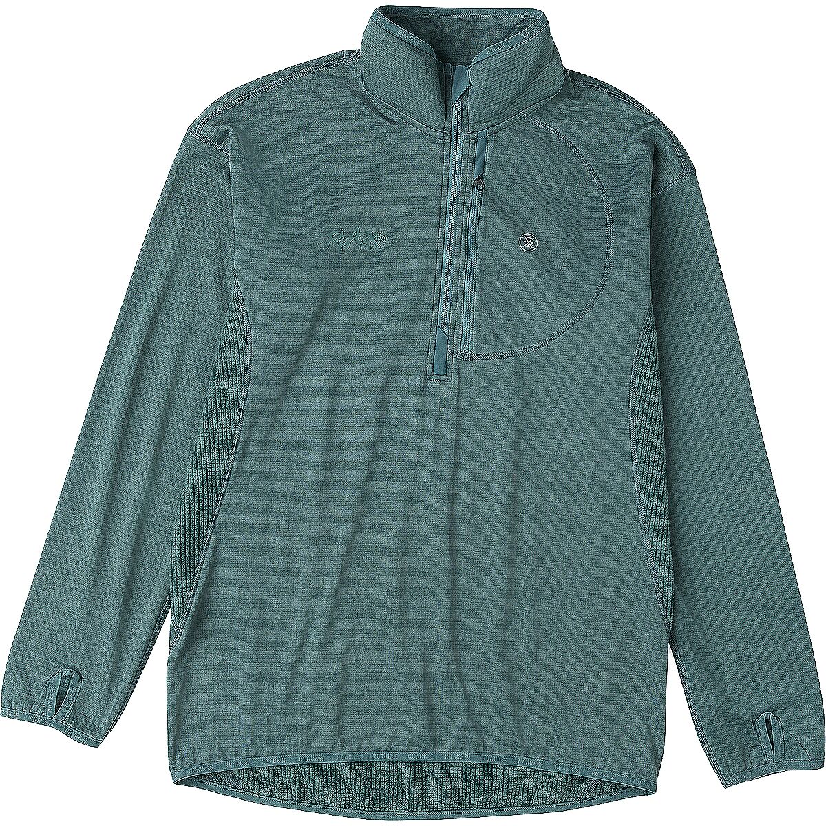 Image of Roark Grid Lock Fleece Jacket - Men's Dusty Turquoise, S