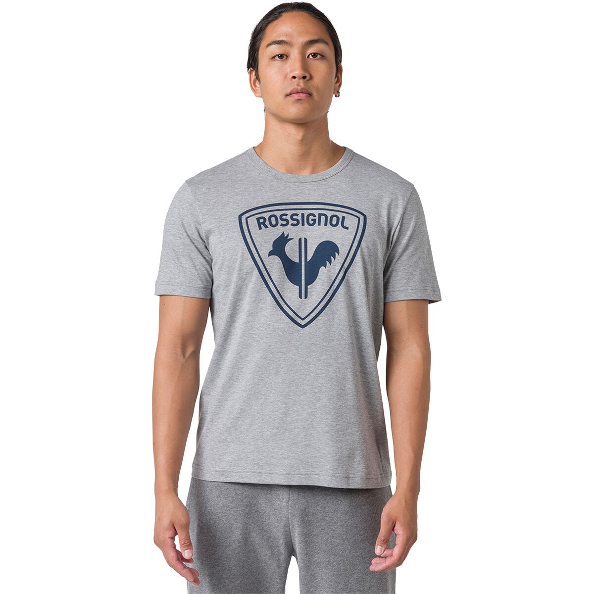 Image of Rossignol Logo Rossi T-Shirt - Men's Heather Grey, S