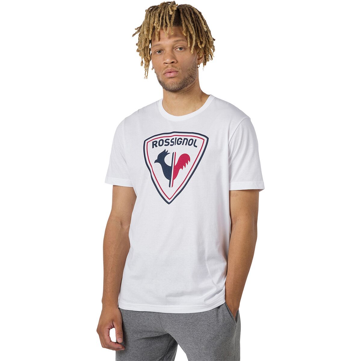 Image of Rossignol Logo Rossi T-Shirt - Men's White, L