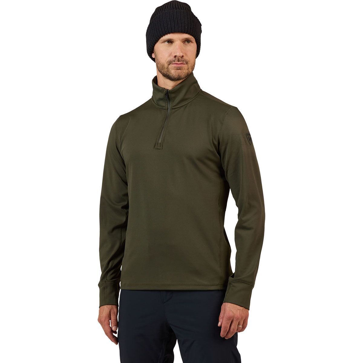 Rossignol Mid Layer Stretch 1/2-Zip Top - Men's Olive Shadow, M