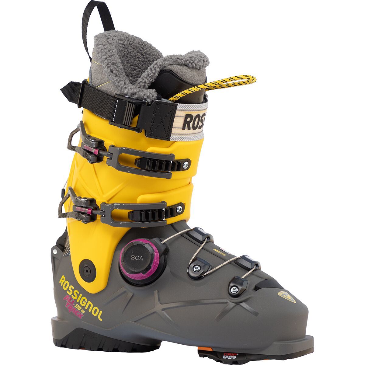 Image of Rossignol Alltrack 130 HV BOA GW Ski Boot - 2026 - Men's Steel Grey/Yellow, 27.0