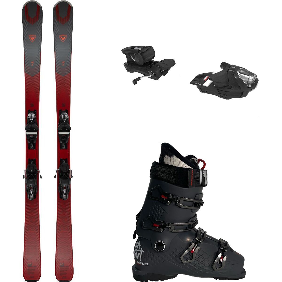 〜週末値下げ〜ROSSIGNOL スキー板 128cm ・ストック・ブーツ Rossignol Experience 86 Ski + SPX 12 Konect GW + Alltrack 100 Hv