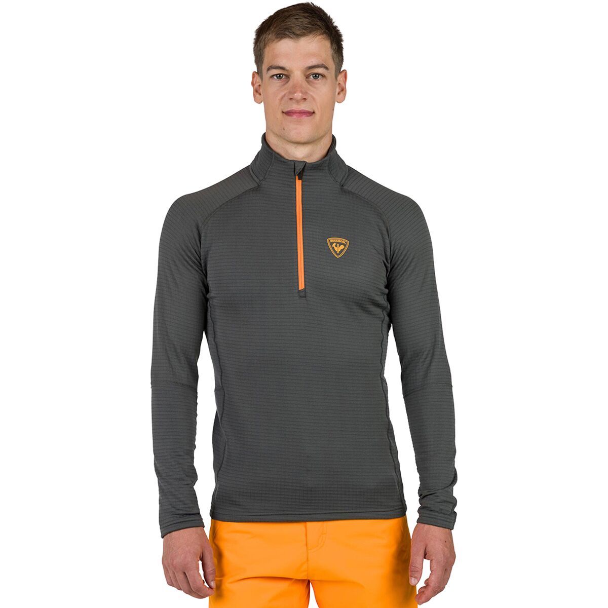 Image of Rossignol Blackside Fleece 1/2-Zip Pullover - Men's Onyx Grey, M