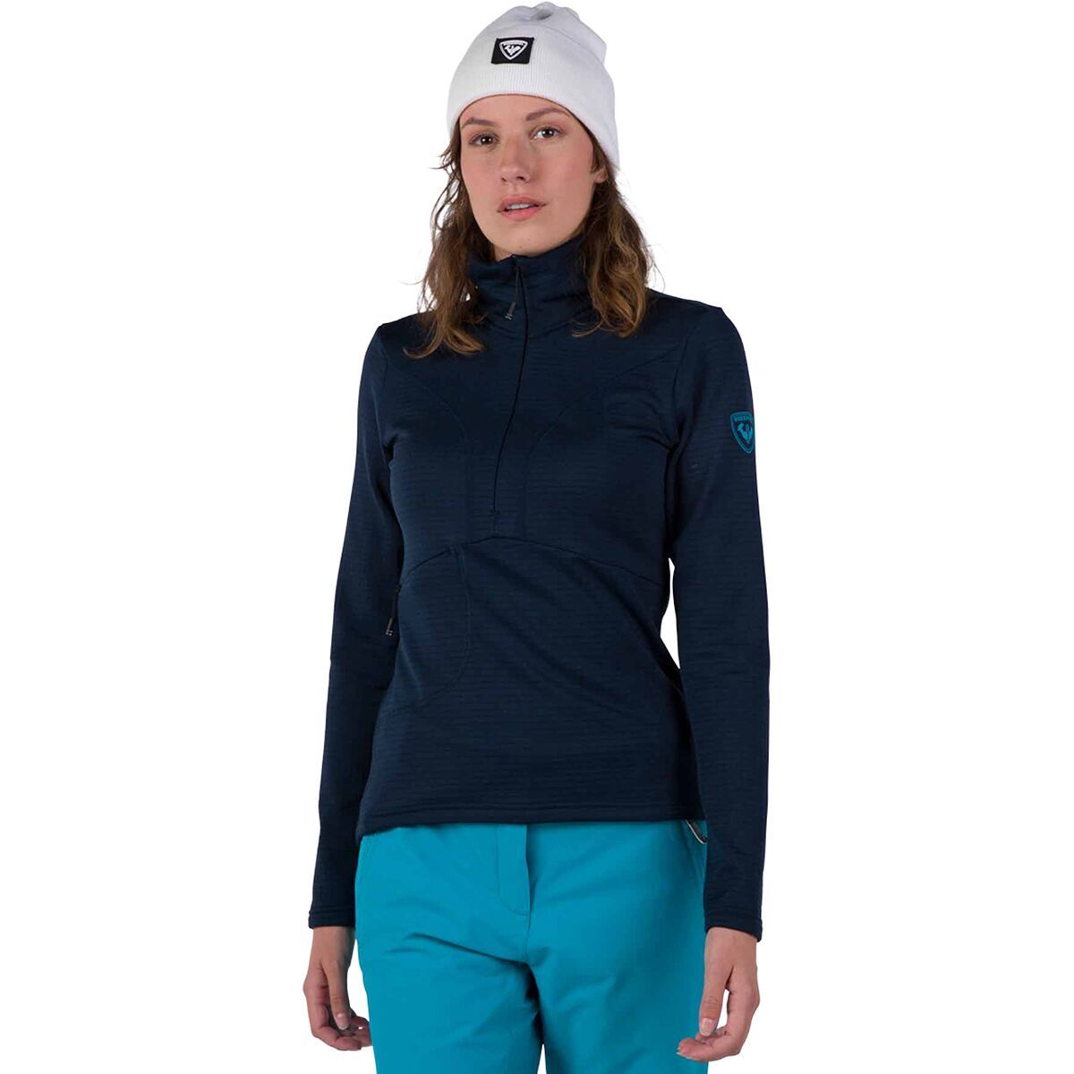Image of Rossignol Blackside Fleece 1/2-Zip Pullover - Women's Dark Navy, L