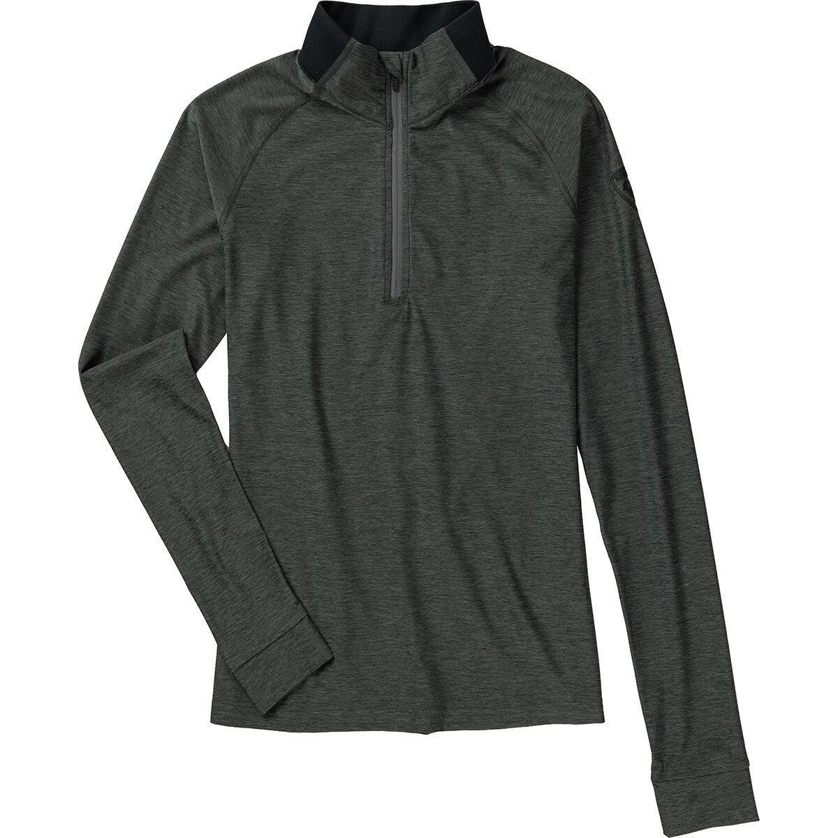 Image of Rossignol Melange Long-Sleeve 1/2-Zip Top - Women's Onyx Grey, S