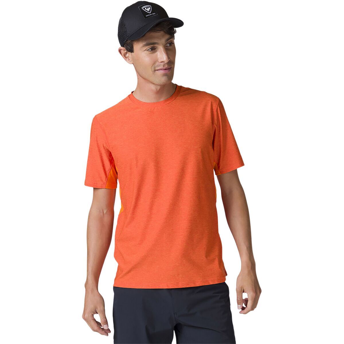 Image of Rossignol Melange T-Shirt - Men's Tangelo Orange, M