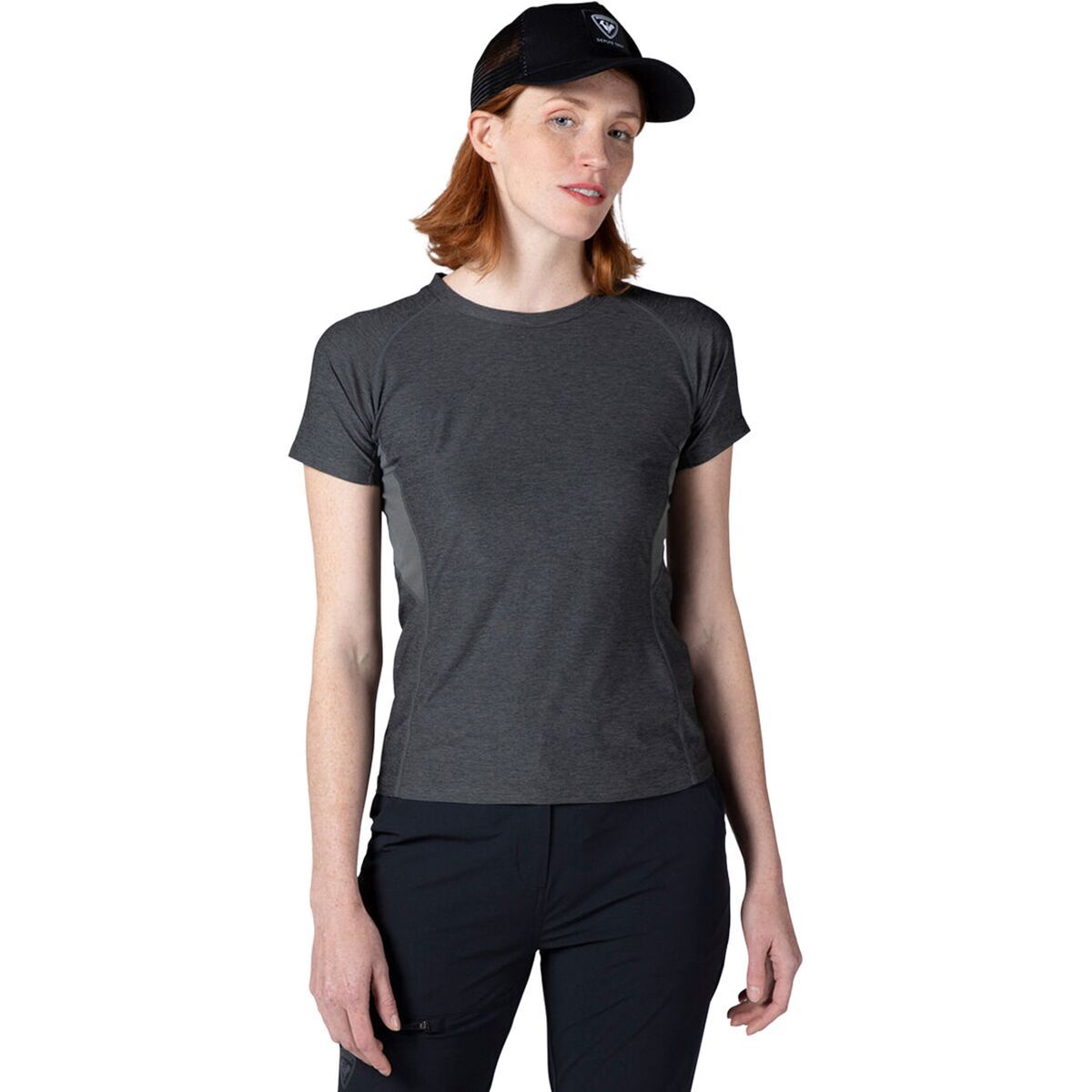 Image of Rossignol Melange T-Shirt - Women's Onyx Grey, M
