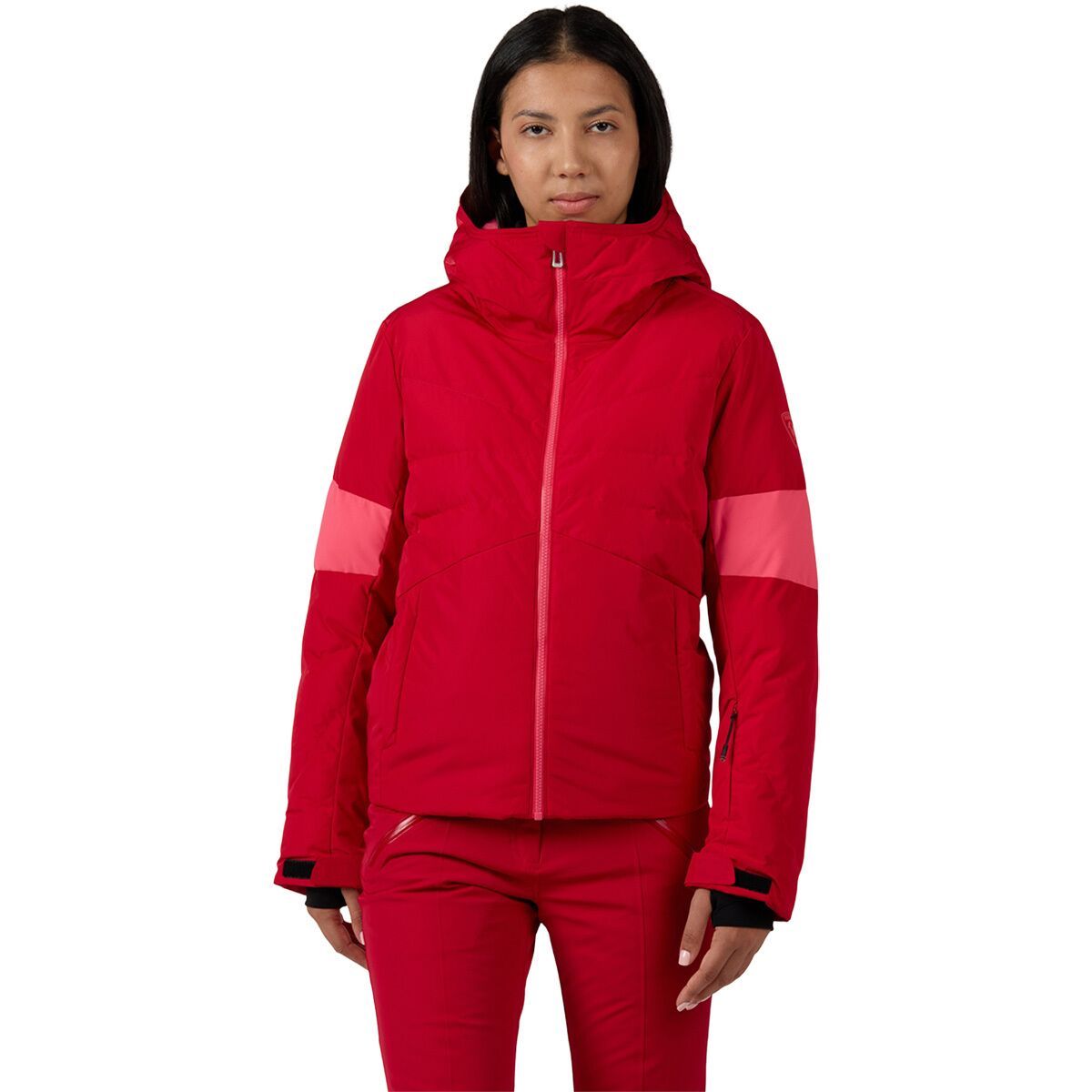 Image of Rossignol Wispile Puffy Jacket - Women's Ruby Red, L