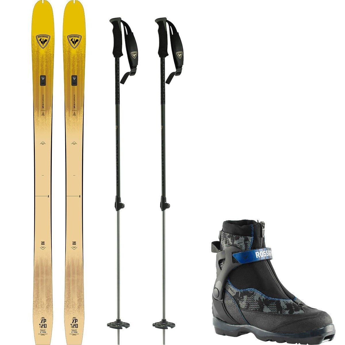 Image of Rossignol XP 120 Positrack Touring Package w/ Poles - Women's One Color/One Color/One Color, 180cm/39.0/One Size