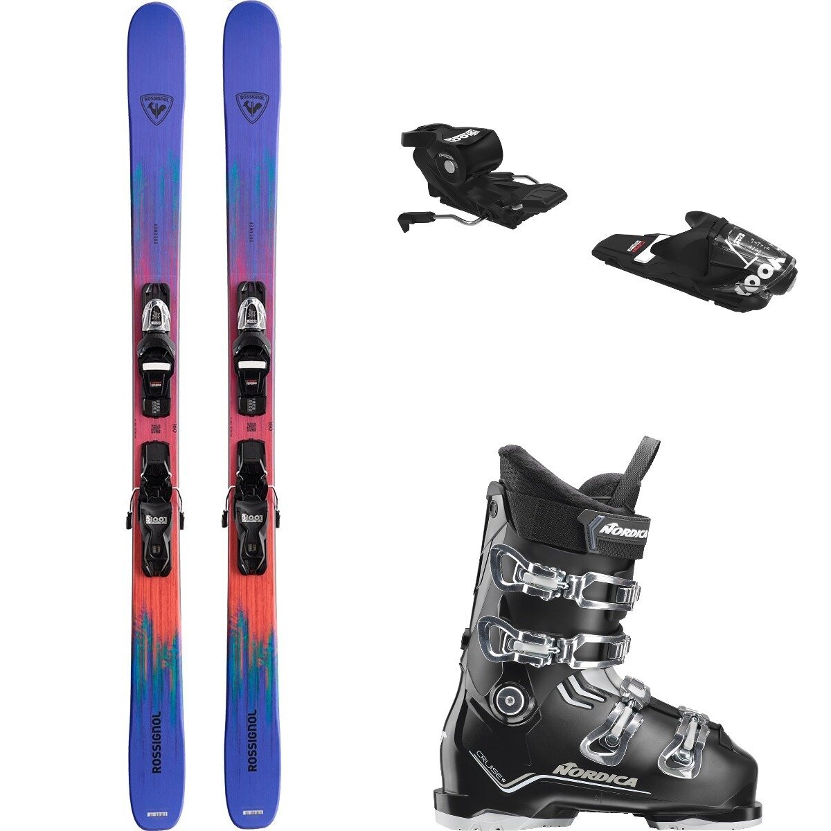 Image of Rossignol Dreamer Ski w/ XP10 Binding + Cruise Boot - W's Ski Package One, One, Black/Sand, 150cm/OS/24.5