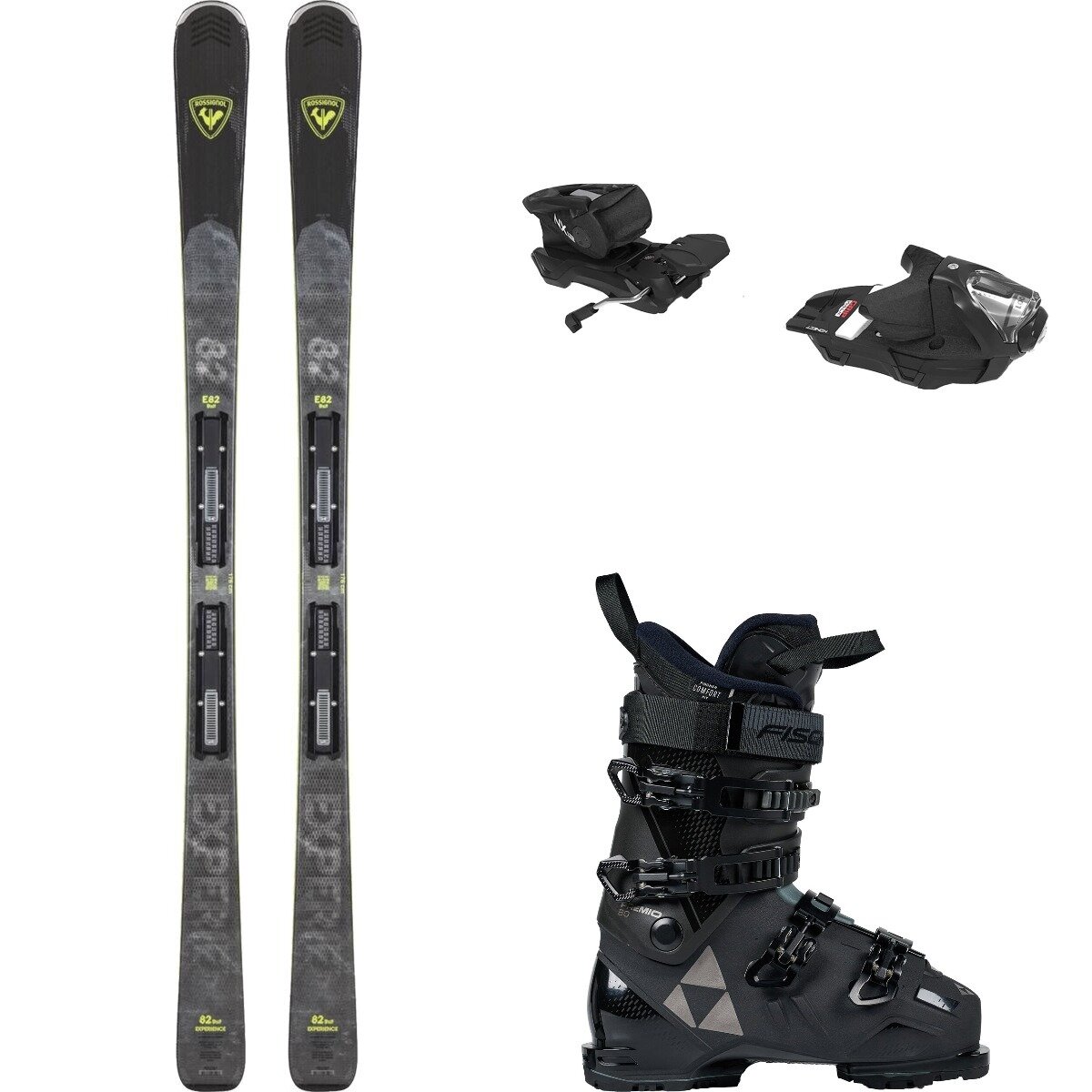 Rossignol Experience 82 + SPX 12 Konect B90 Binding + Premio 80 Boot Bslt/Blk/Blk Chrome, 144cm/27.5/90mm