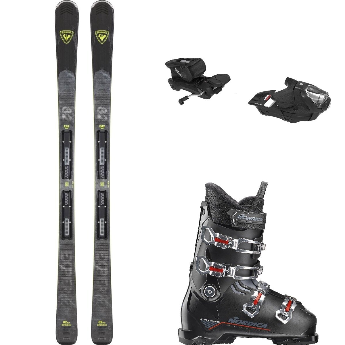 Rossignol Rossignol Experience 82 Ski + SPX 12 Konect B90 Binding + Cruise Boot Bslt/Blk/Gry/Red/Blk Chrome, 144cm/24.5/90mm - $1054.95 at Backcountry.com