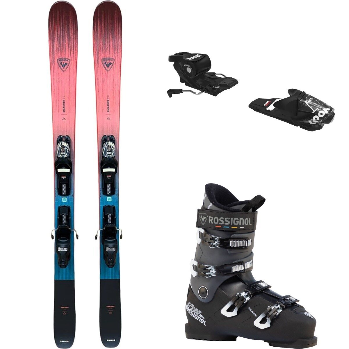 Rossignol Rossignol Smasher 90 Ski + Xpress10 Binding + Speed 80 HV+ Boot One/Blk/One, 160cm/26.5/One - $679.95 at Backcountry.com
