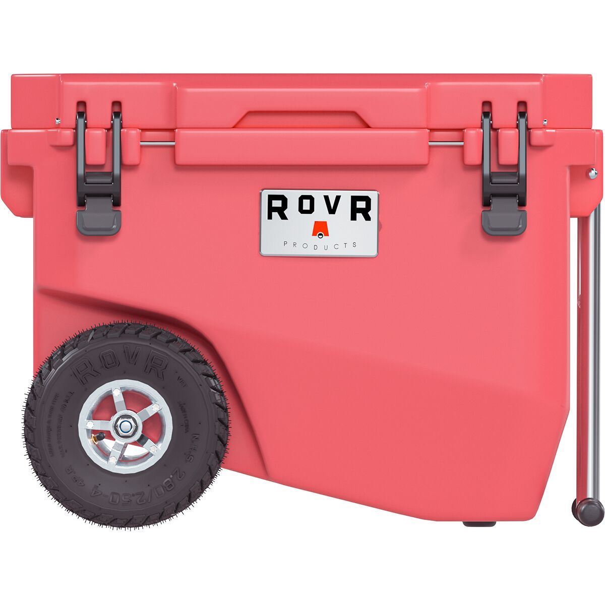 Image of RovR RollR 60qt Wheeled Cooler + Tow Handle Coral, One Size