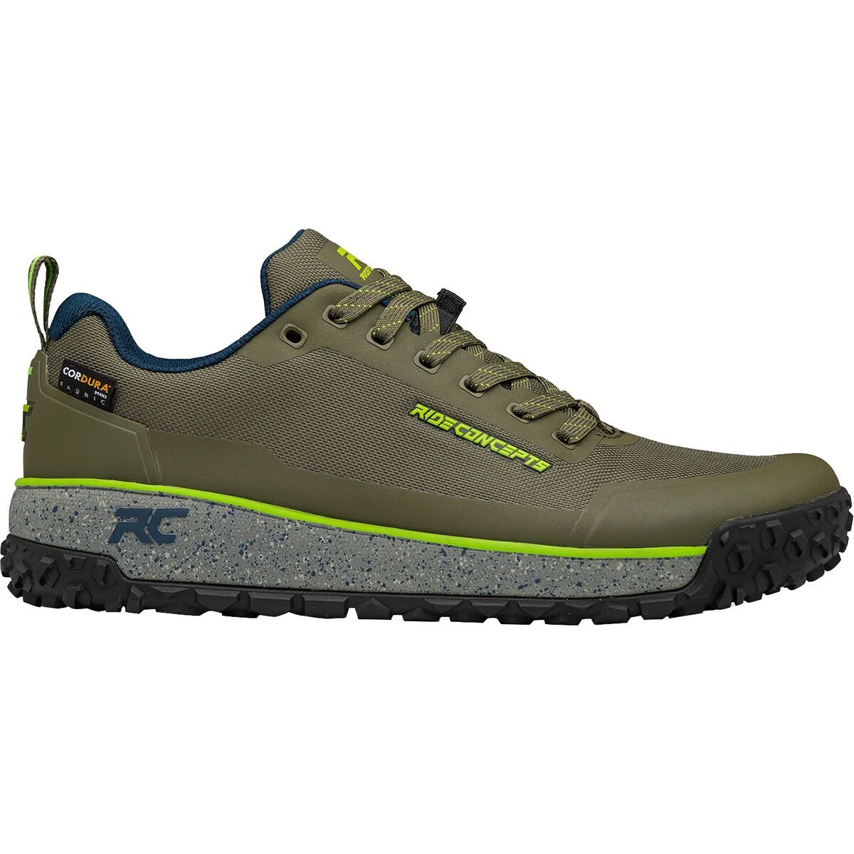 Ride Concepts Tallac Mountain Bike Shoe - Men's Olive/Lime, 10.5