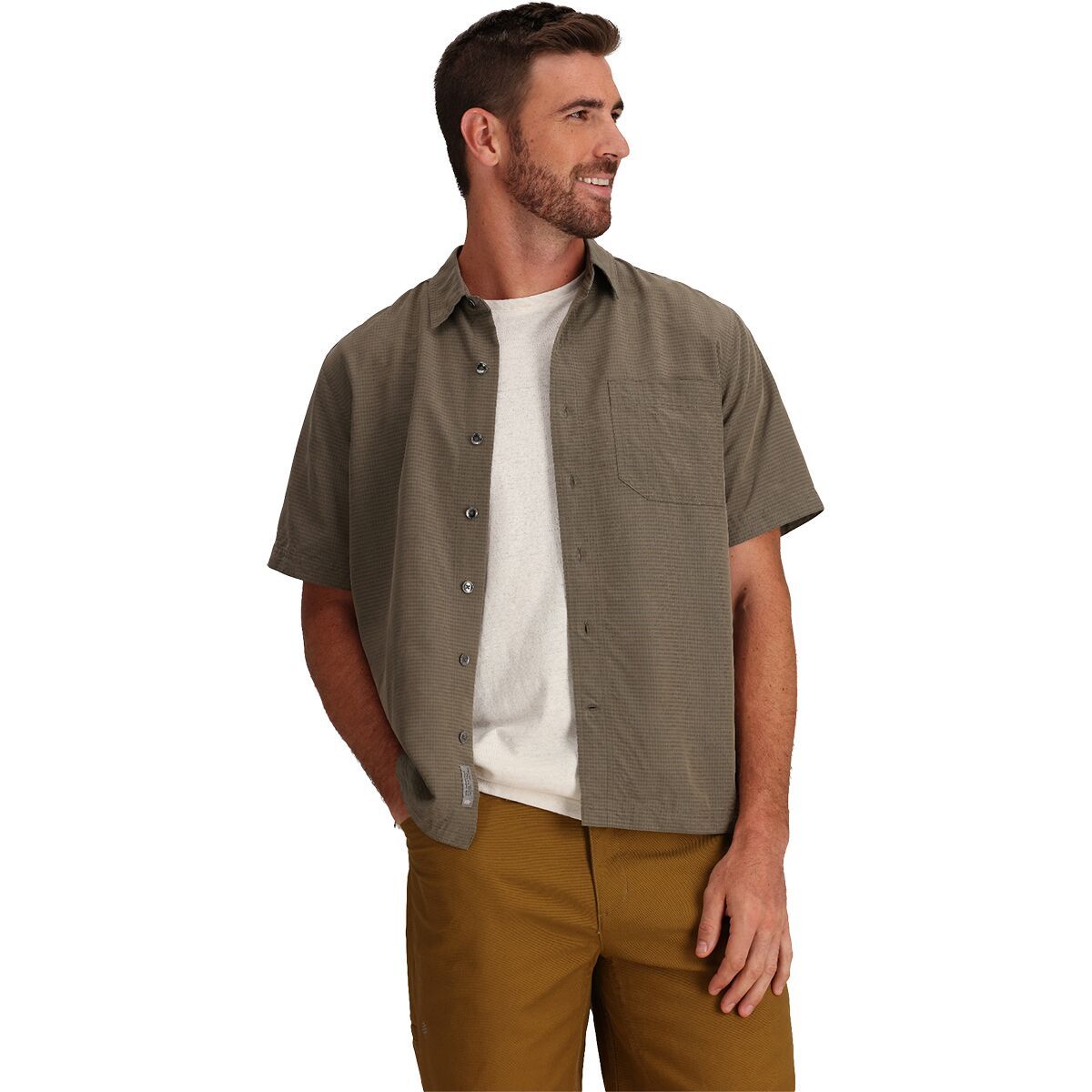 Image of Royal Robbins Desert Pucker Short-Sleeve Shirt - Men's Everglade2, S