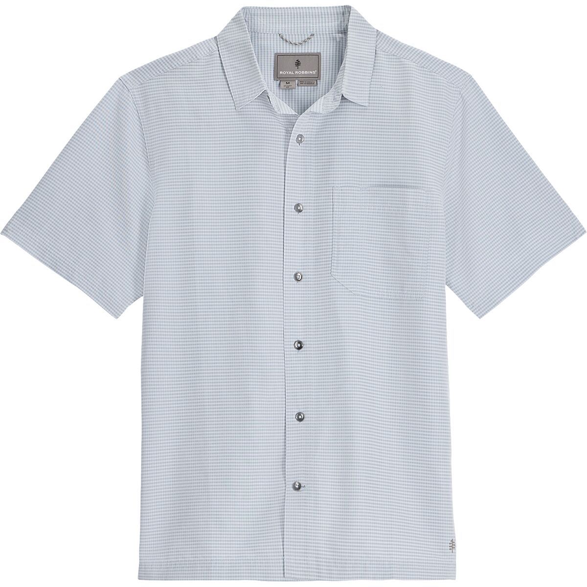 Image of Royal Robbins Desert Pucker Short-Sleeve Shirt - Men's Misty Blue, XL