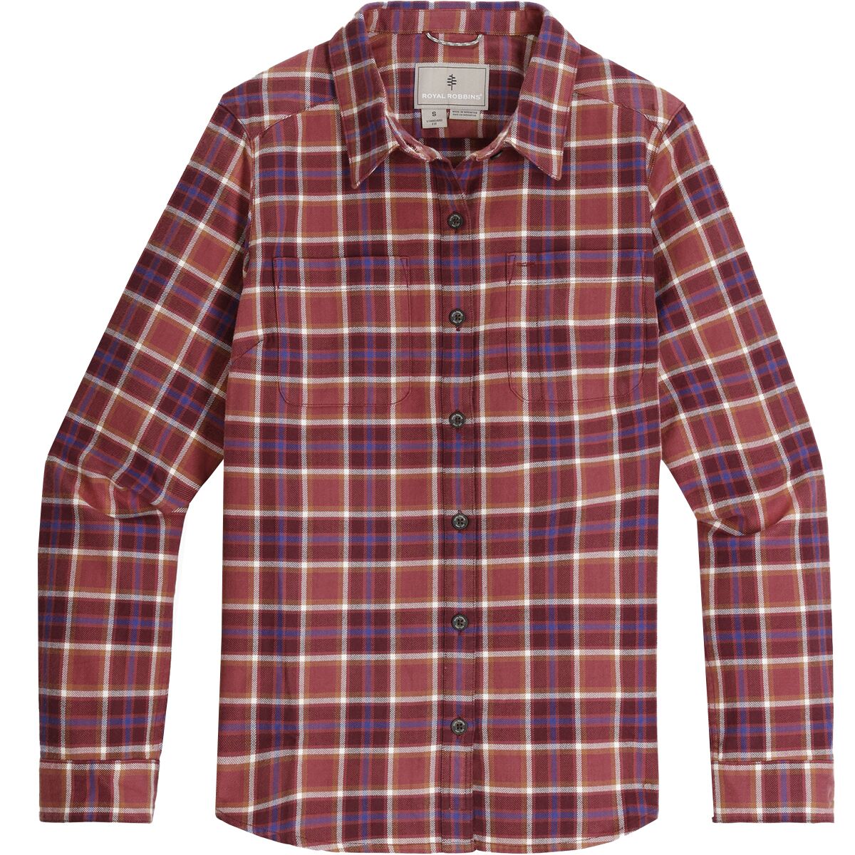 Image of Royal Robbins Lieback Flannel - Women's Wild Rhubarb Bodega Bay Plaid, S