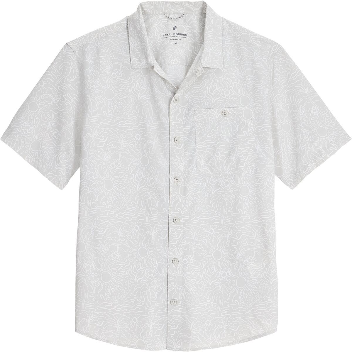 Image of Royal Robbins Salathe Sun Short-Sleeve Shirt - Men's Soapstone Solar Pt, M