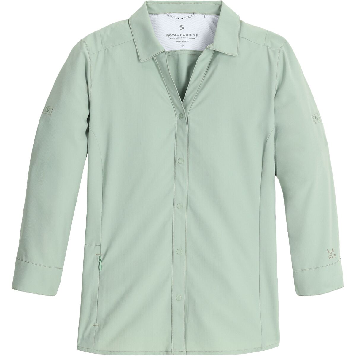 Image of Royal Robbins Expedition Pro 3/4-Sleeve - Women's Sage Leaf, XS