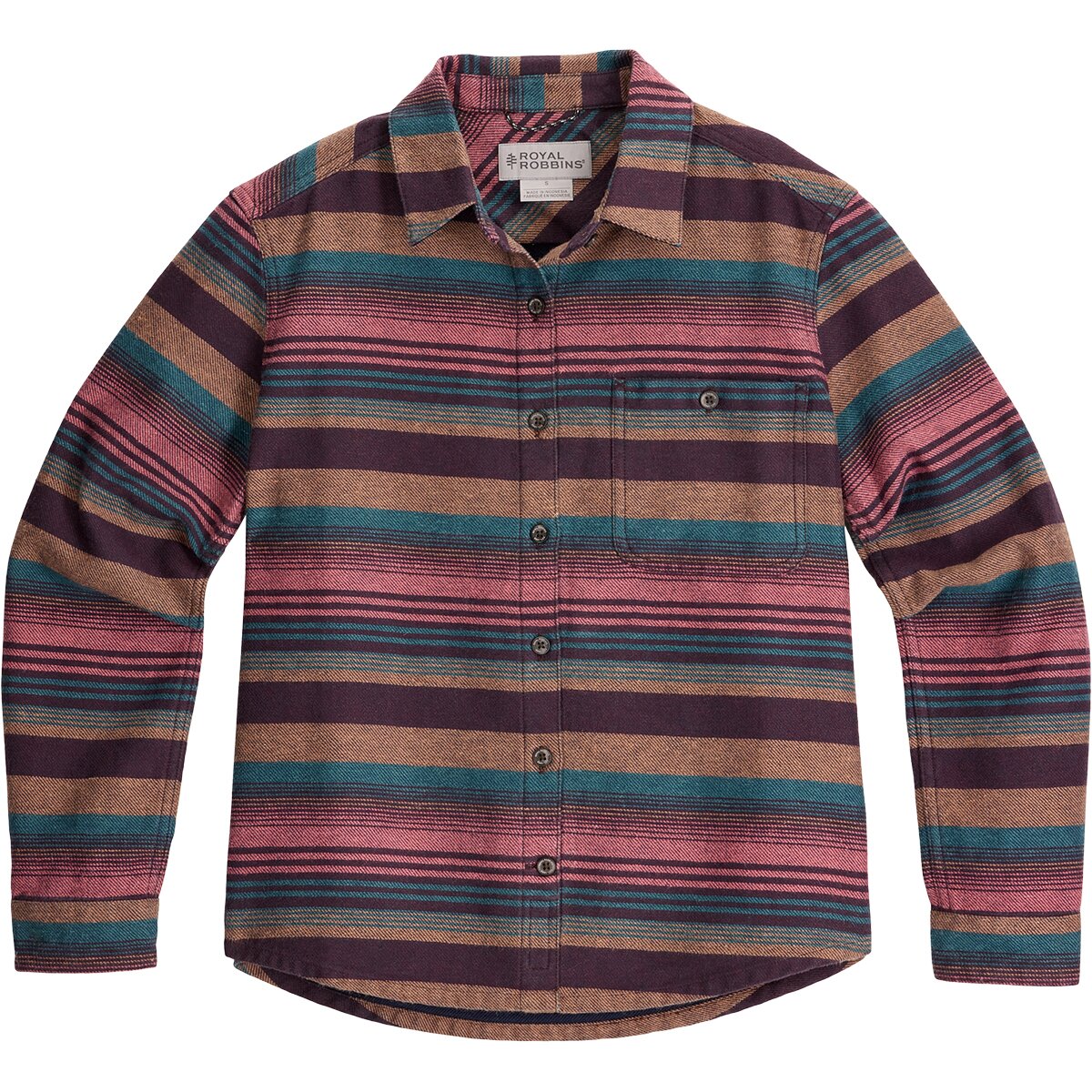 Image of Royal Robbins Clouds Rest Hemp Long-Sleeve Top - Women's Huckleberry Alder Str, XS