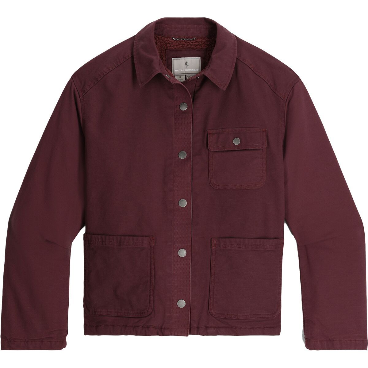 Image of Royal Robbins El Cap Canvas Shacket - Women's Loganberry, S