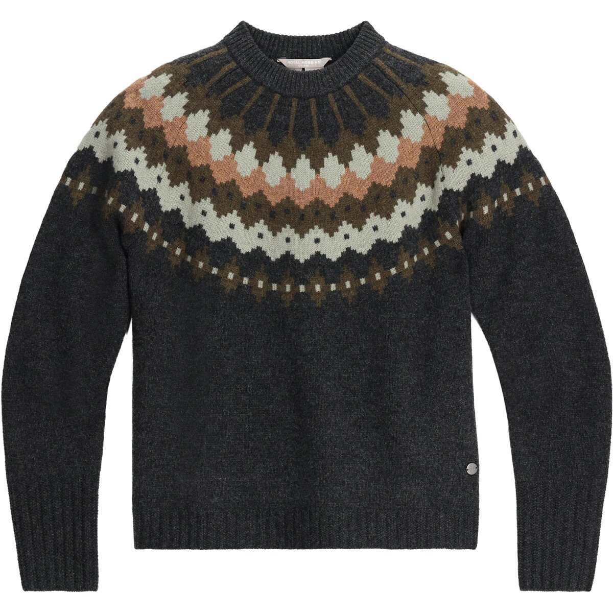 Image of Royal Robbins Rockcraft Wool Crew Sweater - Women's Charcoal Heather Snowcreek Pt, M