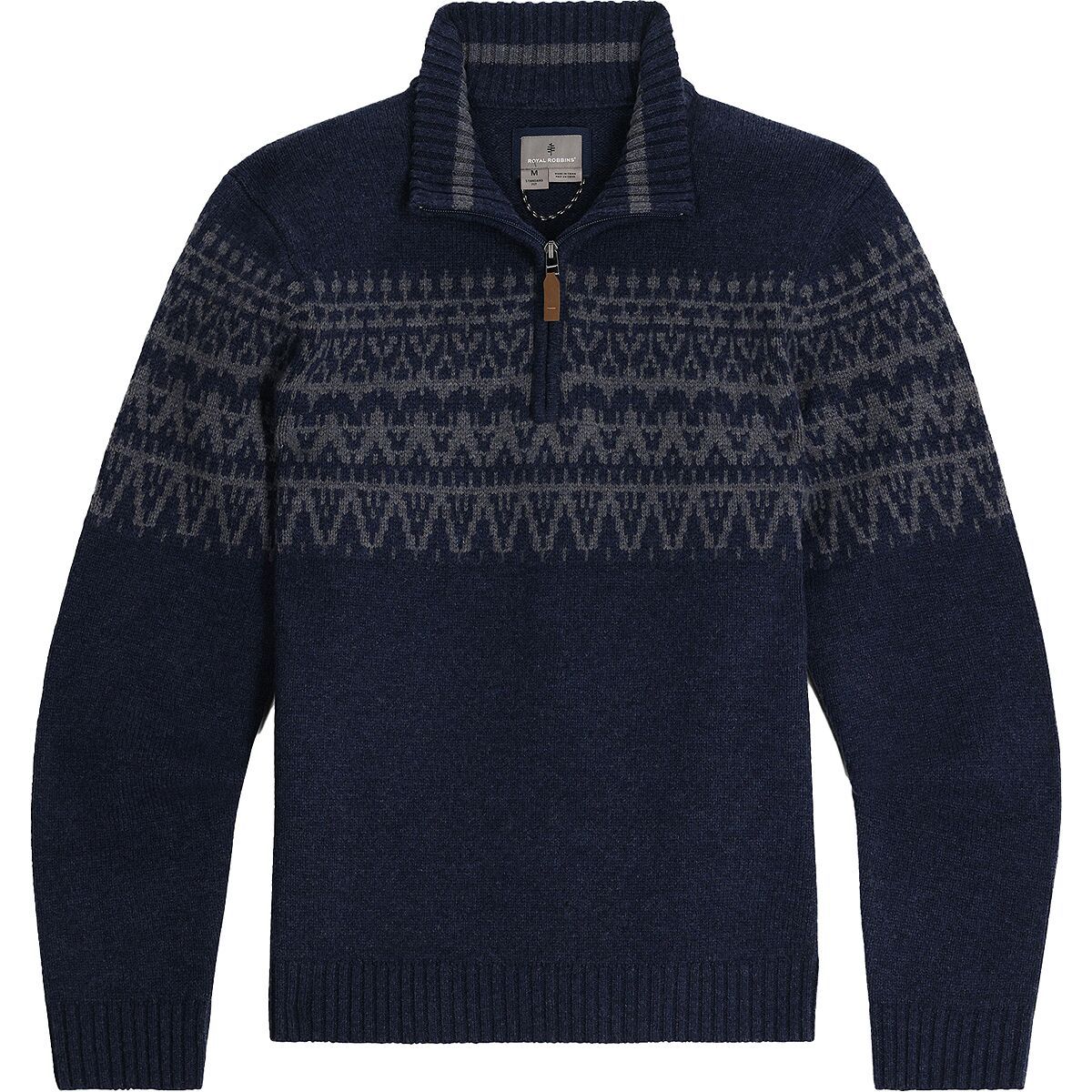 Image of Royal Robbins Arch Rock 1/4-Zip Sweater - Men's Navy Heather Shasta Pt, S