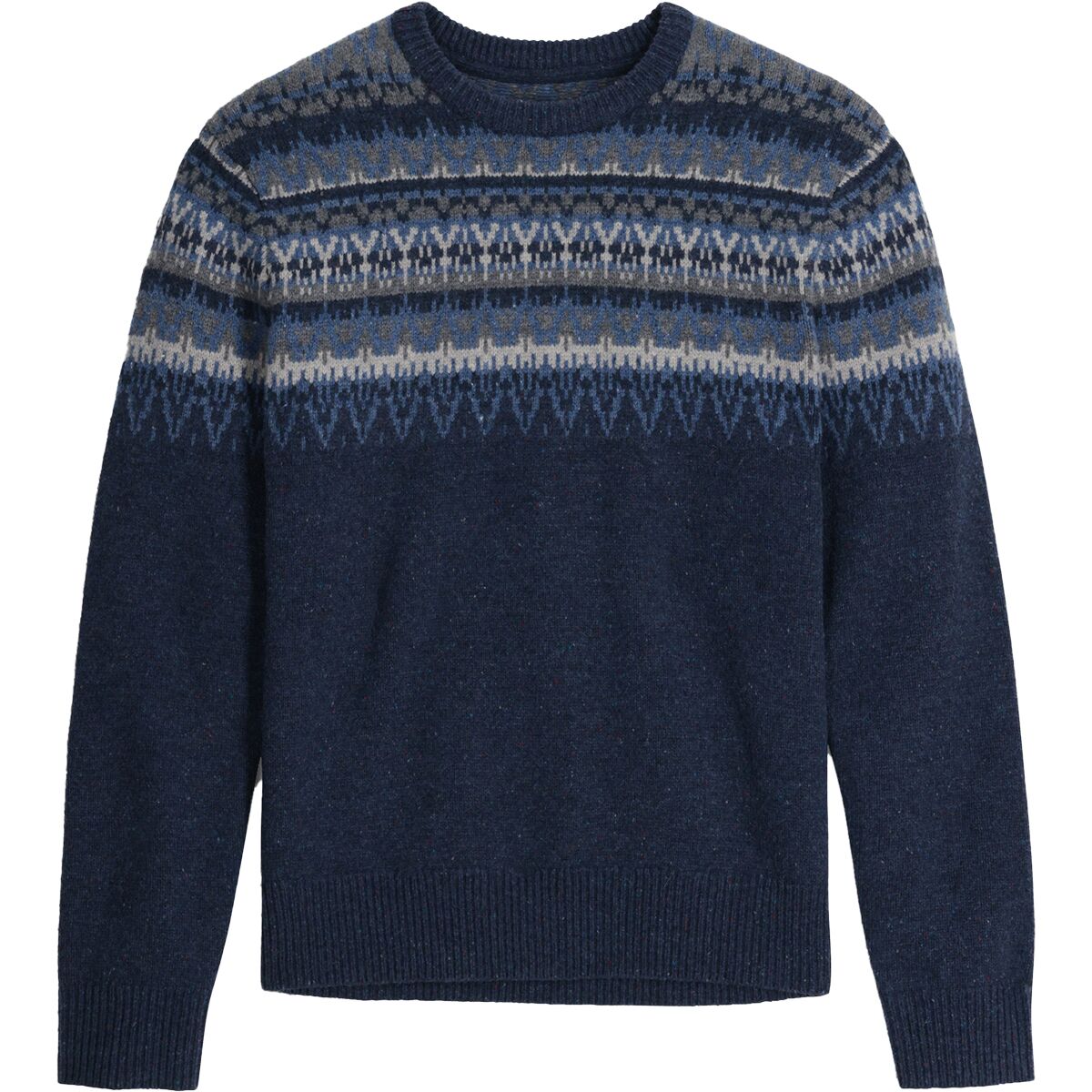 Image of Royal Robbins Arch Rock Long-Sleeve Crew Sweater - Men's Deep Blue Mammoth Pt, M