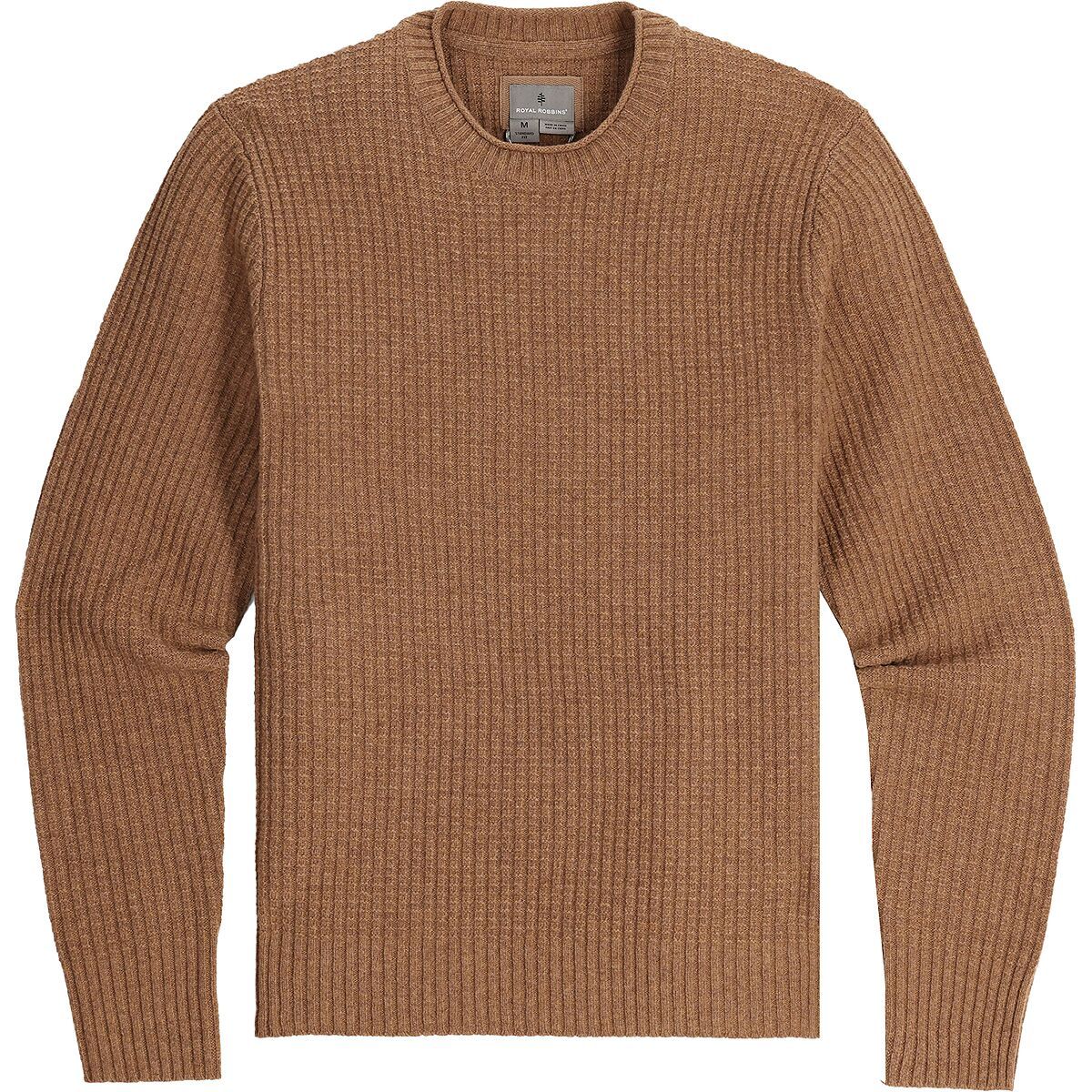 Image of Royal Robbins Rockcraft Waffle Crew Sweater - Men's Tawny Heather, XL