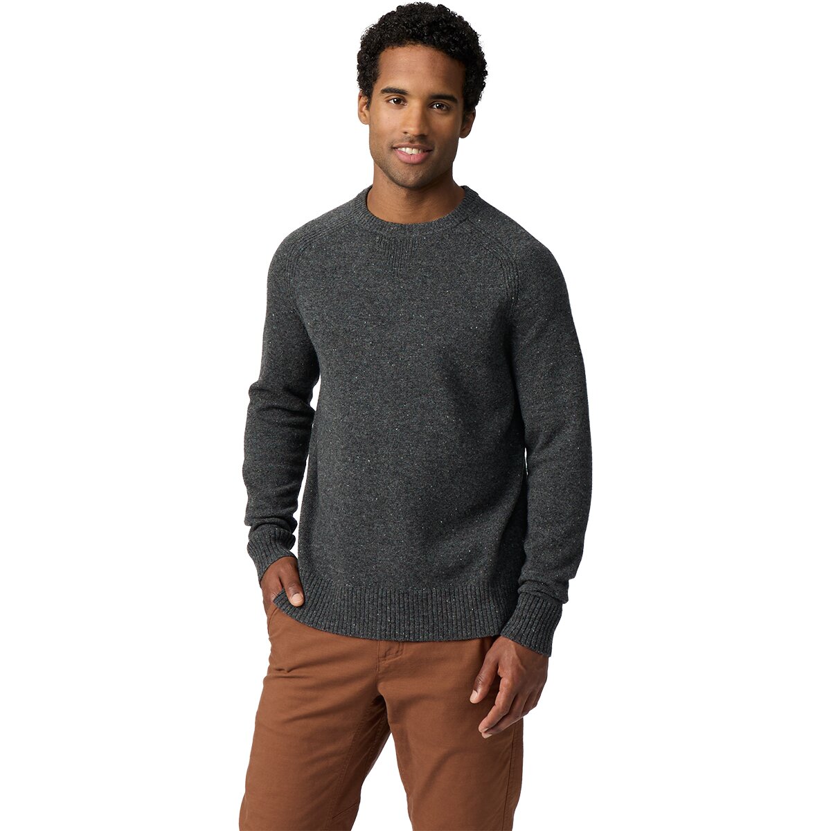 Image of Royal Robbins Rockcraft Wool Pullover - Men's Asphalt Heather, M