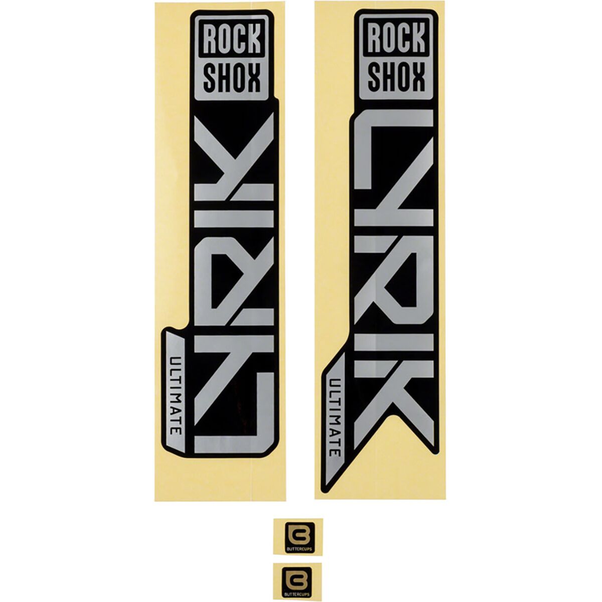 Image of RockShox Lyrik Ultimate Decal Kit Matter Silver, 2023+, One Size