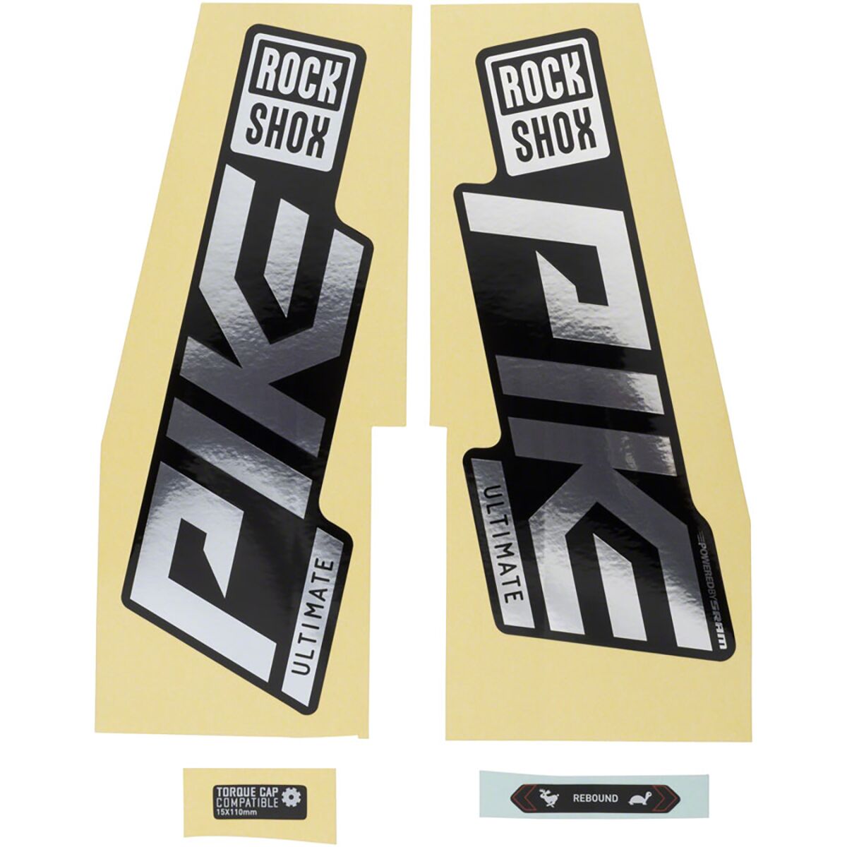 RockShox RockShox Pike Ultimate Decal Kit Polar Foil, One Size
