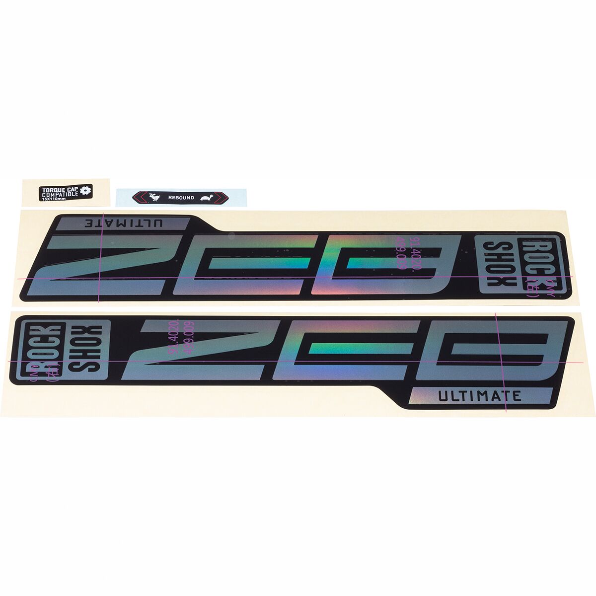 RockShox RockShox ZEB Ultimate Decal Kit Copper Foil, One Size
