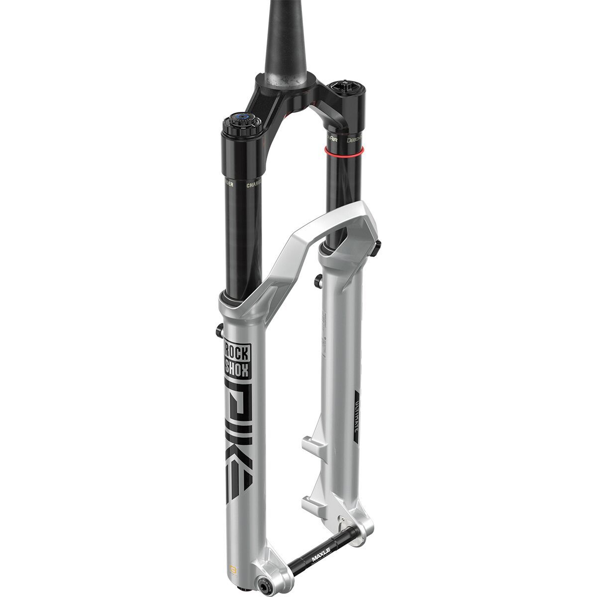 Image of RockShox Pike Ultimate Charger 3.1 RC2 27.5in Boost Fork Gloss Silver, 130mm, 44mm Offset