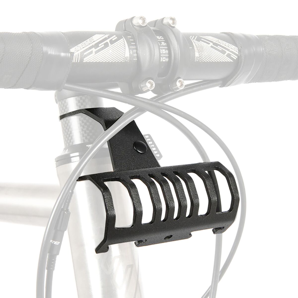 Image of "Restrap Bumper Bar Black, 1 1/8"""