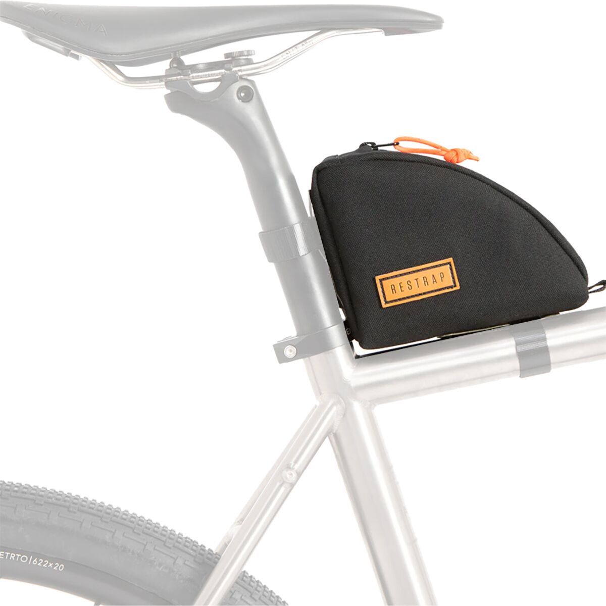 Image of Restrap Rear Toptube Bag Black, One Size