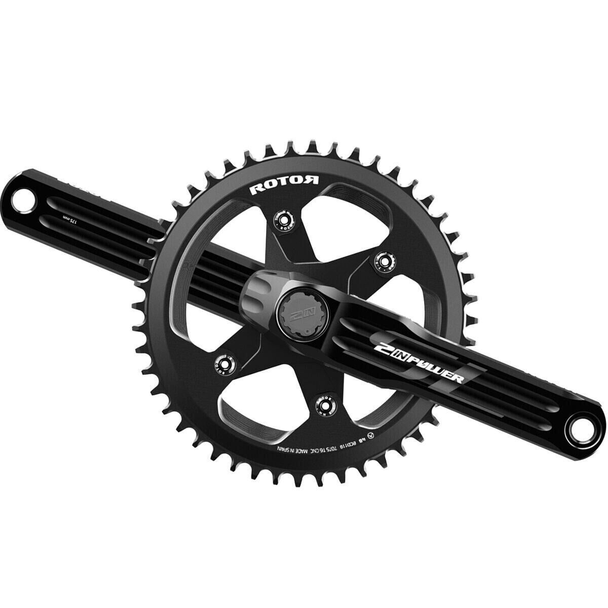 Image of Rotor 2INpower SL Dual Sided Gravel 1x Power Meter Crankset Black, 170mm, 42T